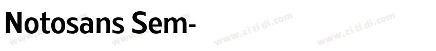 Notosans Sem字体转换